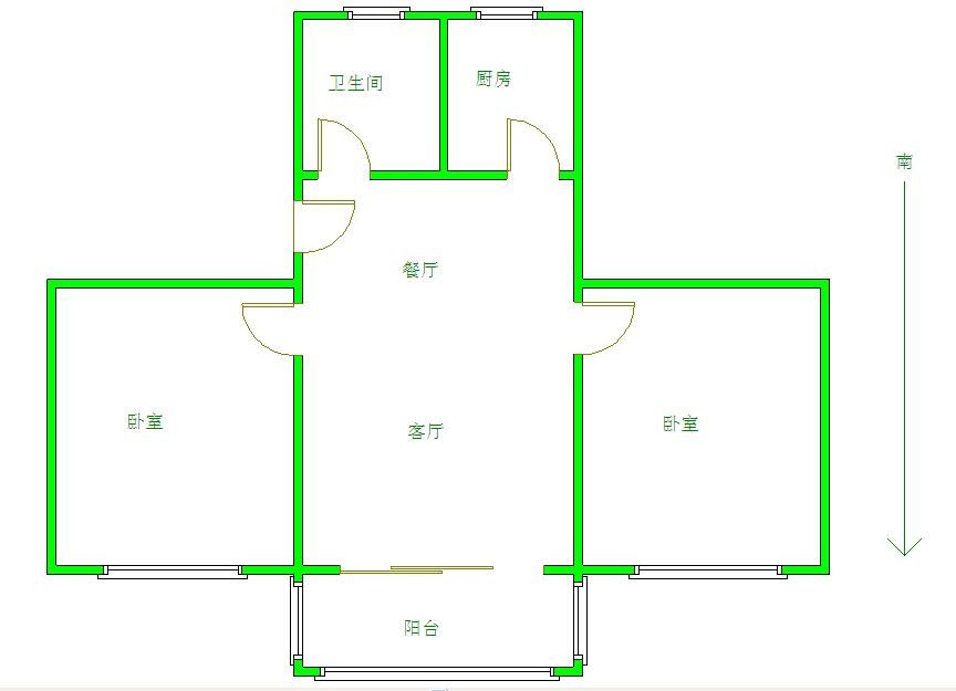 七里小区2室69.0平