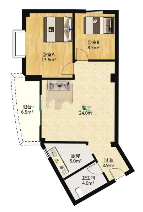 六合花园户型图