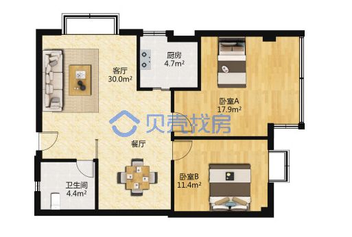 九运京汉名都房间