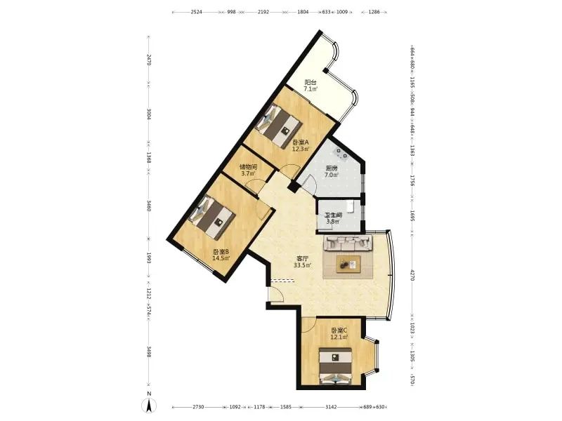 漢口濱江公館房間