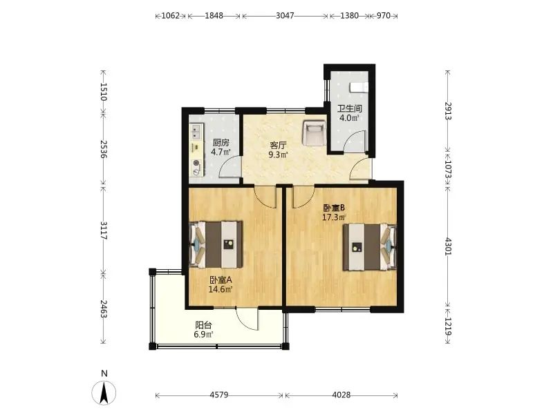 蘆溝橋路戶(hù)型圖